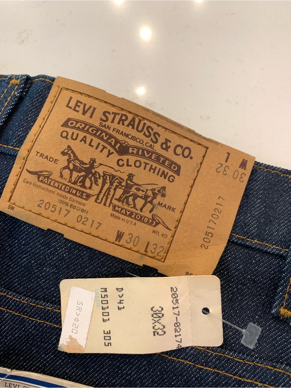 Vintage 1983 Levi's Jeans 517 Saddleman Boot Cut Men’s Size 30x32 NEW (Rare) - Picture 6 of 11